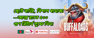 মেগা স্লট ফ্রি স্পিন অফার promotion
